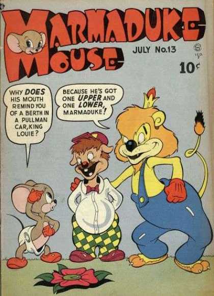 Marmaduke Mouse 13 - Leon - Flower - Crown - July No13 - Animals
