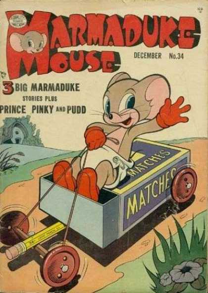 Marmaduke Mouse 34 - Mouse - Matchbox - Pencil - Car - Road