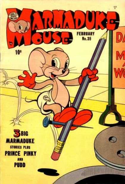 Marmaduke Mouse 35 - Prince Pinky - Puddy - Pencil - Pogo Stick - Diaper