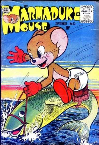Marmaduke Mouse 53 - Approved By The Comics Code Authority - September - Fish - Water - No53