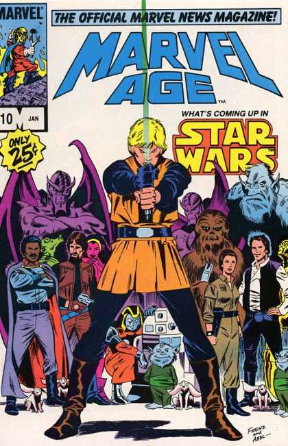 Marvel Age 10 - Luke - Jedi - Star Wars - The Force - Chewbacca