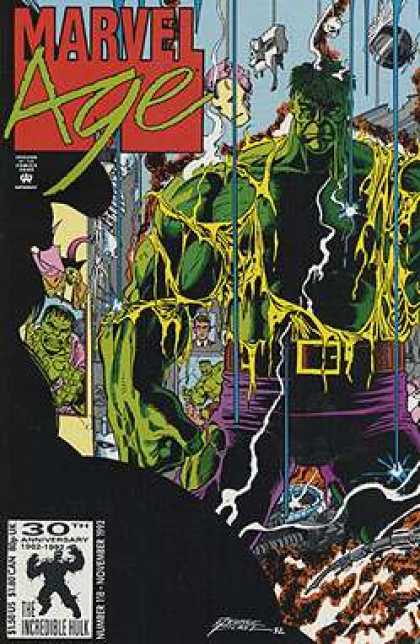 Marvel Age 118 - Comics Code - Monster - The Incredible Hulk - Green Mutant - Mask - George Perez