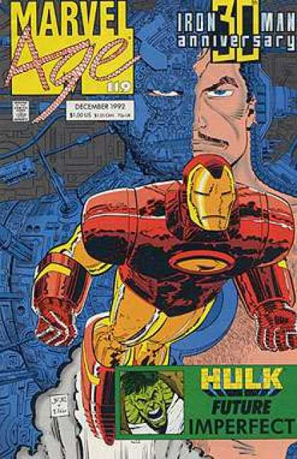 Marvel Age 119 - Marvel Age - Iron Man - Hulk - Faces - 119 - John Romita