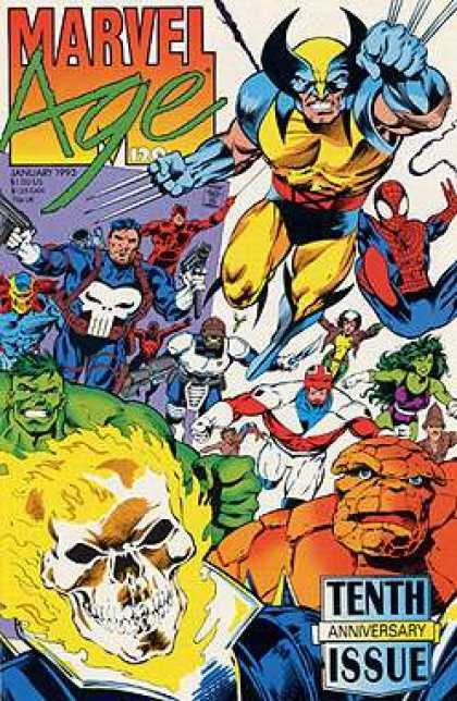 Marvel Age 120 - Marvel - Marvel Comics - Punisher - X-men - Spiderman - Bryan Hitch