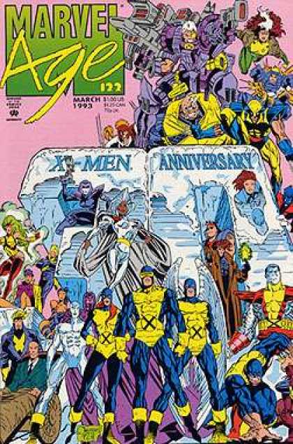 Marvel Age 122 - X-men Anniversary - Xavier - Cyclops - Storm - Iceman - Joe Quesada