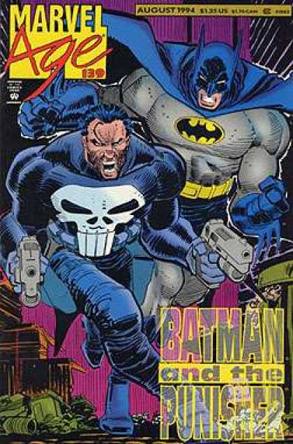 Marvel Age 139 - Batman - Superhero - Punisher - Gun - August