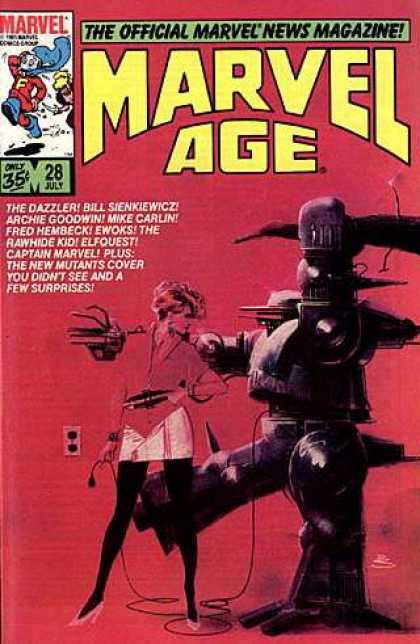 Marvel Age 28 - Dazzler - Archie Goodwin - Surprises - Mike Carlin - Elfquest - Bill Sienkiewicz