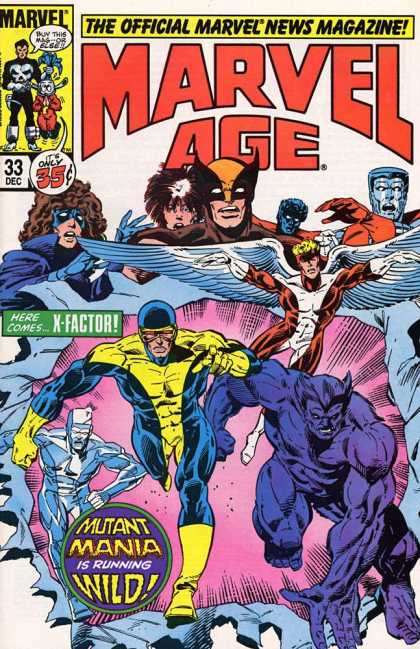Marvel Age 33 - The Official Marvel News Magazine - 33 Dec - X-factor - Mutant - Wild - Bob Layton