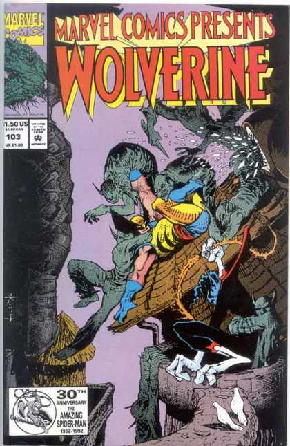 Marvel Comics Presents 103 - Marvel - X-men - Mutant - Claws - Fight - Sam Kieth