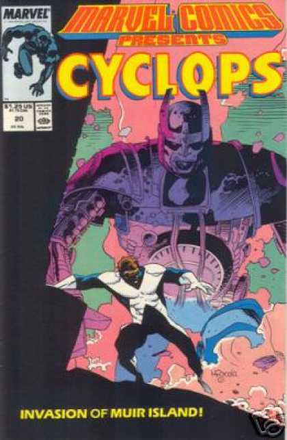 Marvel Comics Presents 20 - Cyclops - Invasion Of Muir Island - Robot - White X - Metal - Mike Mignola
