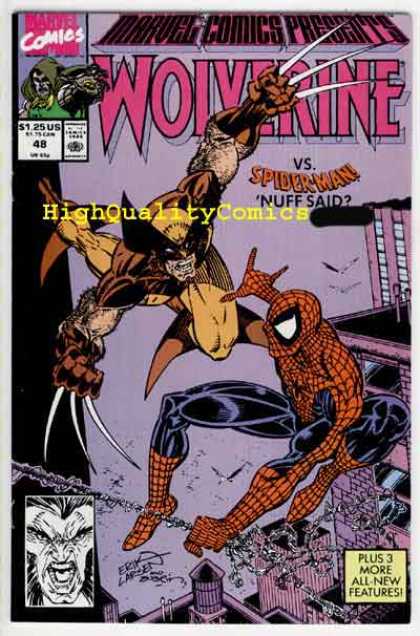 Marvel Comics Presents 48 - Drdoom - Wolverine - Spiderman - Fight - Marvel - Erik Larsen, Terry Austin