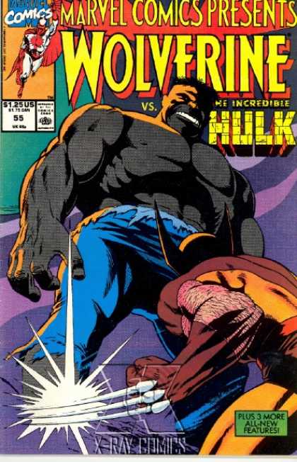 Marvel Comics Presents 55 - Wolverine - Versus - The Incredible Hulk - X-ray Comics - Wolverine Vs Hulk