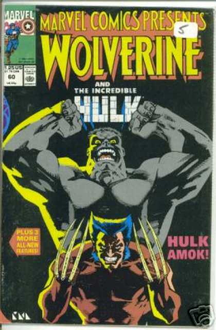 Marvel Comics Presents 60 - Marvel Comics - The Incredible Hulk - Wolverine - Hulk Amok - X-men