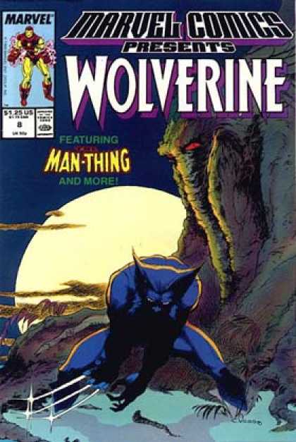 Marvel Comics Presents 8 - Man - Thing - Knotty Tree Trunk - Sun Circle - Blue Cape - Glistening Stars - Brandon Peterson, Charles Vess