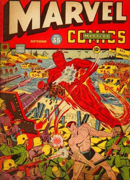 Marvel Comics 35 - Man - Tool - Red - Fire