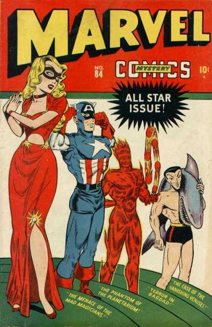 Marvel Comics 84 - Shark - All Star Issue - Mystery - Mr America - Aquaman