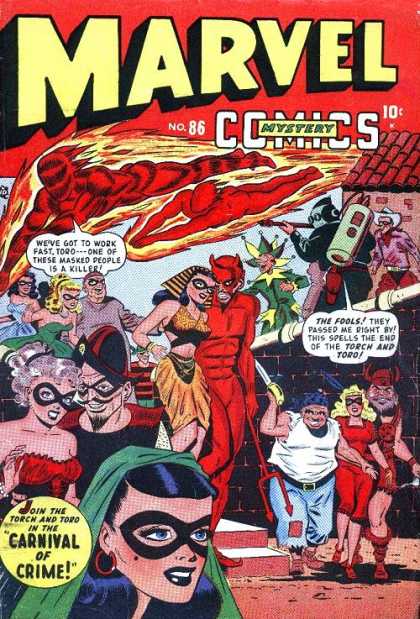Marvel Comics 86 - Torch - Toro - Masked People - Carnival - Crime