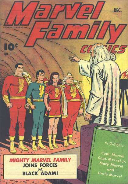 Marvel Family 1 - Captain Marvel - December - Black Adam - Family - Mighty - Clarence Beck