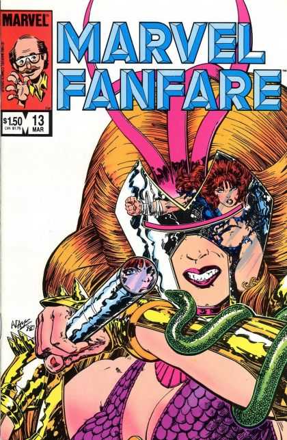 Marvel Fanfare 13 - Snake - Marvel - 150 - 13 Mar - Long Hair - Arthur Adams, Charles Vess
