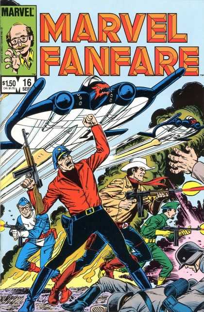 Marvel Fanfare 16 - 16 Sept - Stan Lee - Guns - Cowboy - Army - Dave Cockrum