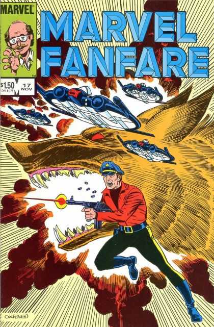 Marvel Fanfare 17 - Marvel - 150 Dollar - Gun - Space Vessels - Released On Nov7 - Dave Cockrum