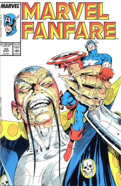 Marvel Fanfare 32 - Captain America - Chinese - Villain - Crush - Fingernails - Kerry Gammill