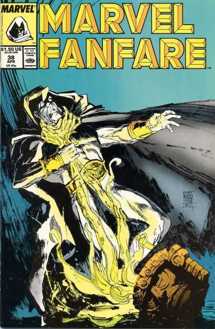 Marvel Fanfare 38 - Head - Fire - Cape - Strangle - Belt - Bill Sienkiewicz