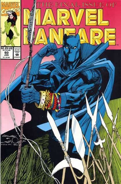 Marvel Fanfare 60 - Final Issue - Spears - Bracelets - Marvel Comics - White Eyes - Denys Cowan, Walter Simonson