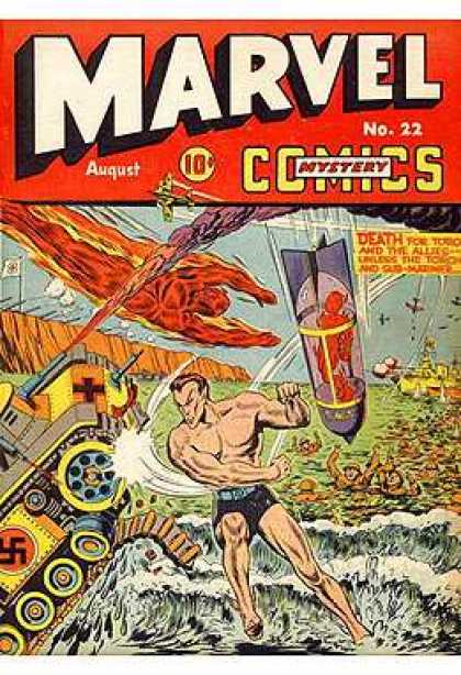 August - Mystery - Alliens - Space - Adventure Marvel Mystery Comics 22 - August - Mystery - Alliens - Space - Adventure