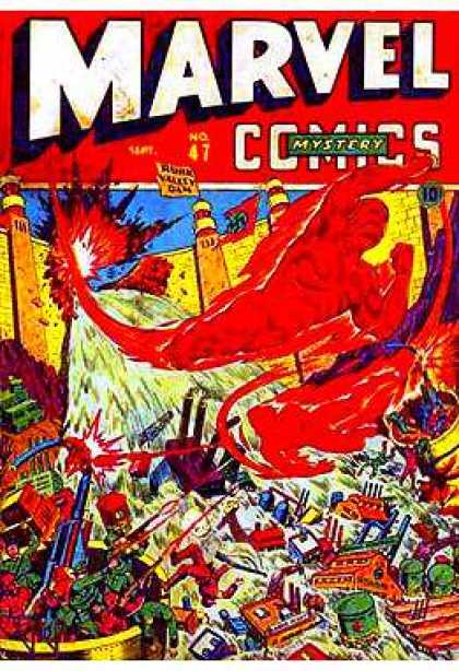 Marvel Mystery Comics 47 - Sept - Mystery - No47 - Fight - Original Art