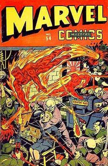 Marvel Mystery Comics 54 - Fight - Gun - No54 - Truth - Spectacle