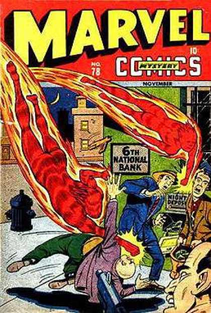 Marvel Mystery Comics 78 - One Mission Gun - Shooes - Two Ghosts - Moon - Star