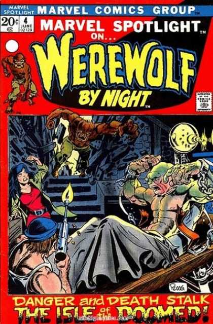 Marvel Spotlight 4 - Werewolf By Night - Bomb - Prison - Danger And Death Stalk - Marvel Spotlight - Mike Ploog