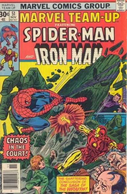 Marvel Team-Up 51 - Spiderman - Iron Man - Marvel - Saga Of The Wraith - Chaos