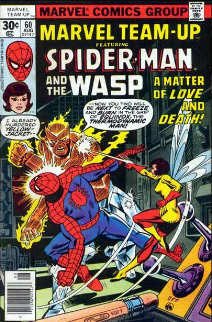 Marvel Team-Up 60 - Wasp - Love - Death - Murdered - Battle