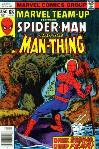 Marvel Team-Up 68 - Spider-man - The Man-thing - No 68 - Dark Swamp Deep Fear - Marvel - John Byrne, Josef Rubinstein