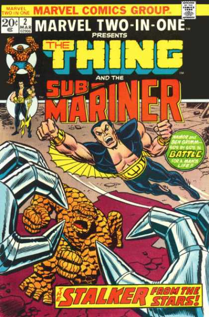 Marvel Two-In-One 2 - The Thing U0026 The Submariner - Battle - Marvel Comics - The Stalker From The Stars - Weapon