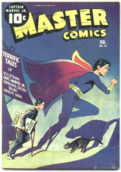 Master Comics 47 - Superman - Clark Kent - Cape - Blue Suit - Terrific Tales