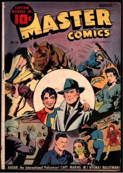 Master Comics 53 - Captain Marvel Jr - Radar - International Policeman - Nyoka - Bulletman