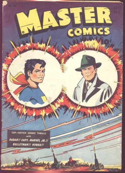 Master Comics 63 - Superhero - Man - Captain Marvel - Blast - Cannon