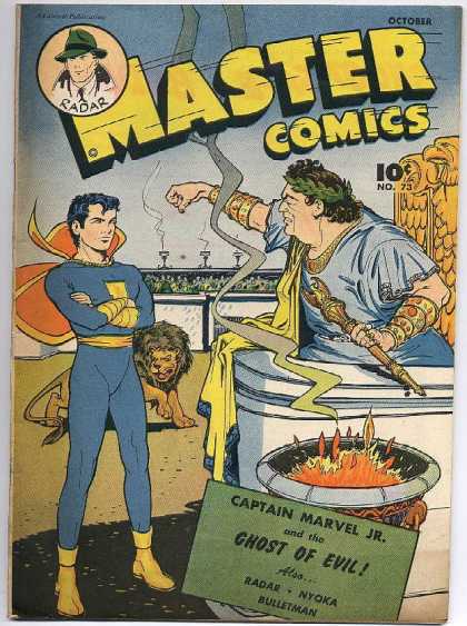 Master Comics 73 - Radar - October - Captain Marvel Jr - Lion - Bulletman