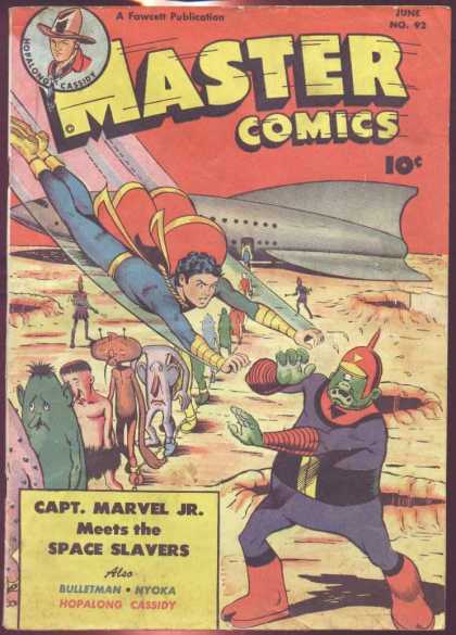 Master Comics 92 - Hopalong - Cassiot - Captain Marvel Jr - Space Slavers - Bulletman