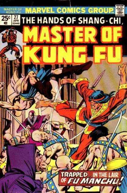 Master of Kung Fu 27 - Marvel Comics Group - Comics Code - Shang-chi - Superhero - Fu Manchu