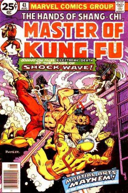 Master of Kung Fu 43 - Kung Fu - Shock Wave - Gun - Combat - Marvel - Richard Buckler