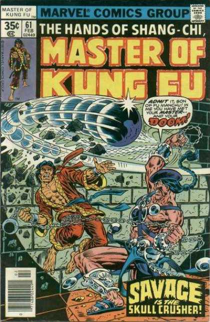 Hands Of Shang-chi - Doom - Savage - Skull Crusher - Chains Master of Kung Fu 61 - Hands Of Shang-chi - Doom - Savage - Skull Crusher - Chains
