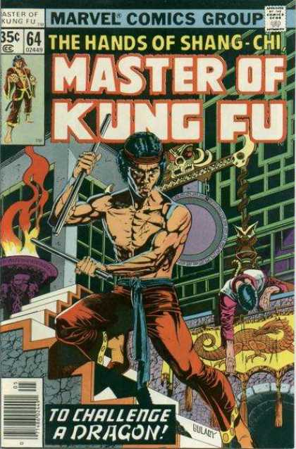 Marvel - Bronze Age - Martial Arts - Shang-chi - To Challenge A Dragon - Paul Gulacy Master of Kung Fu 64 - Marvel - Bronze Age - Martial Arts - Shang-chi - To Challenge A Dragon - Paul Gulacy