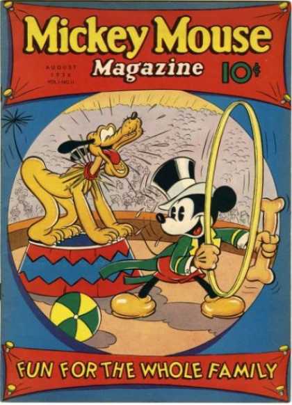 Mickey Mouse Magazine 11 - Circus - Pluto - Hoop - Ball - Bone