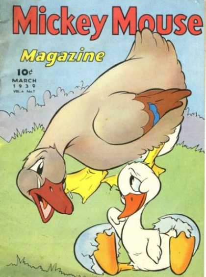 Mickey Mouse Magazine 43 - March - Duck - 10 Cents - Egg - Animals