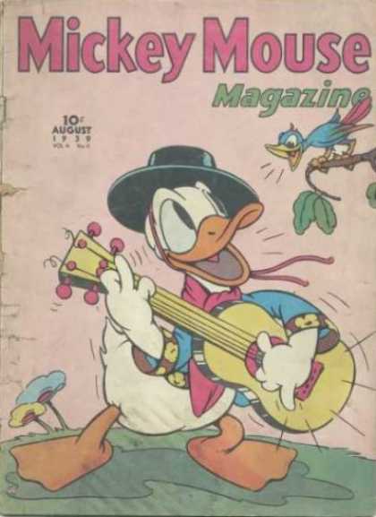 Mickey Mouse Magazine 47 - Bluebird - Guitar - Mexican Hat - Donald Duck - Singing