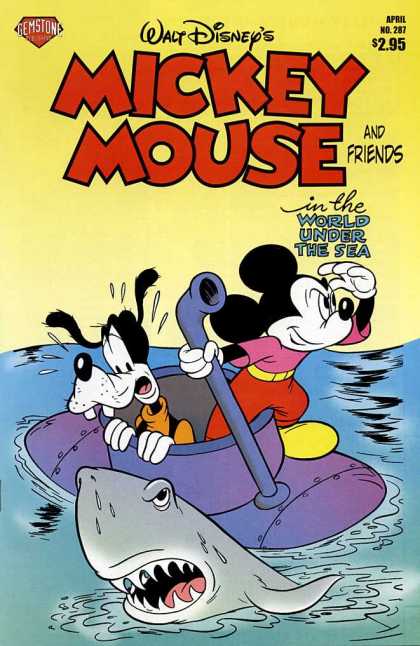 Mickey Mouse 287 - Submarine - Walt Disney Mickey - Mickey And Goofy - Under The Sea - April Number 287